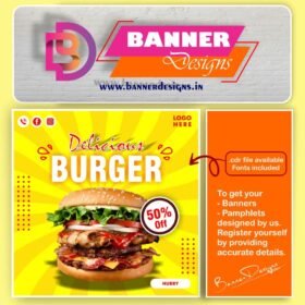 Burger Pamphlet Design 003